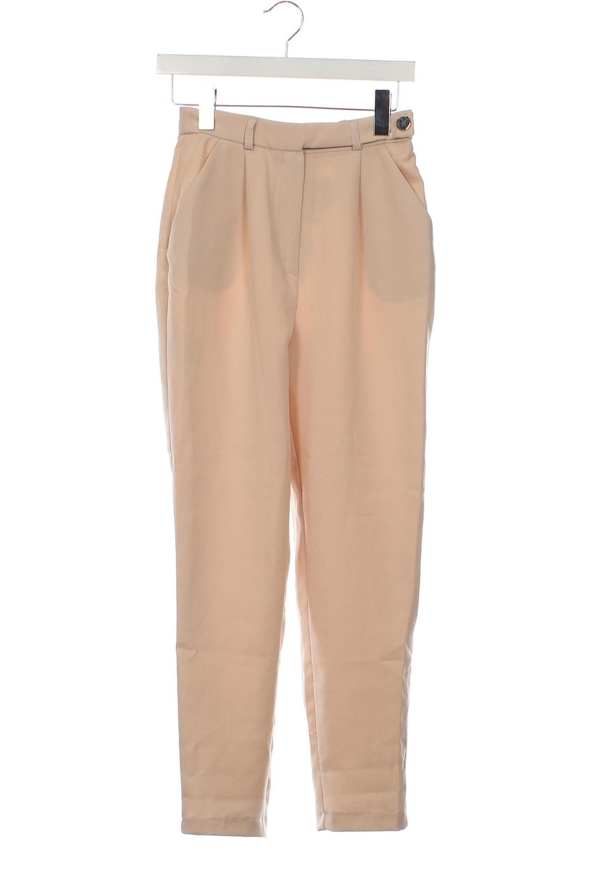 Pantaloni de femei Trendyol, Mărime XS, Culoare Bej, Preț 106,99 Lei