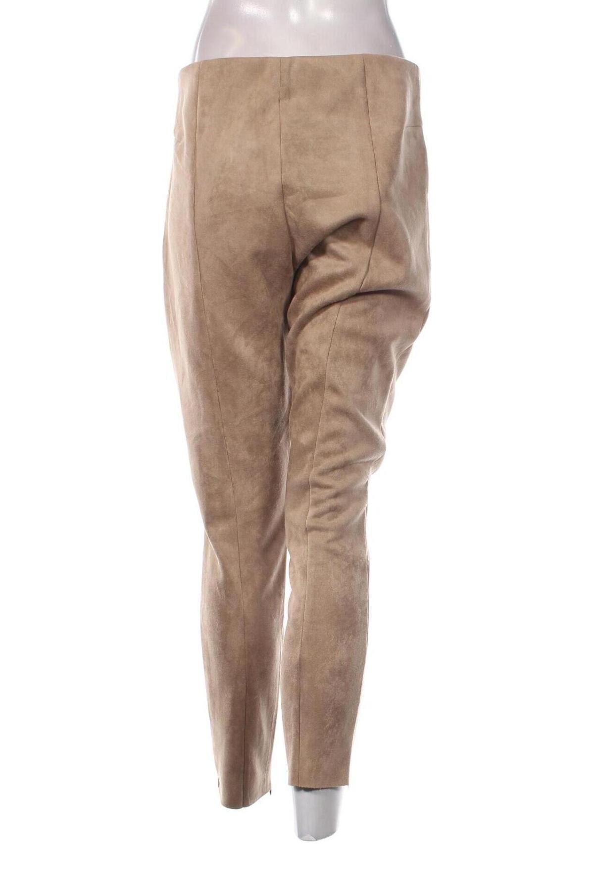 Damenhose Zara, Größe L, Farbe Beige, Preis 6,99 €