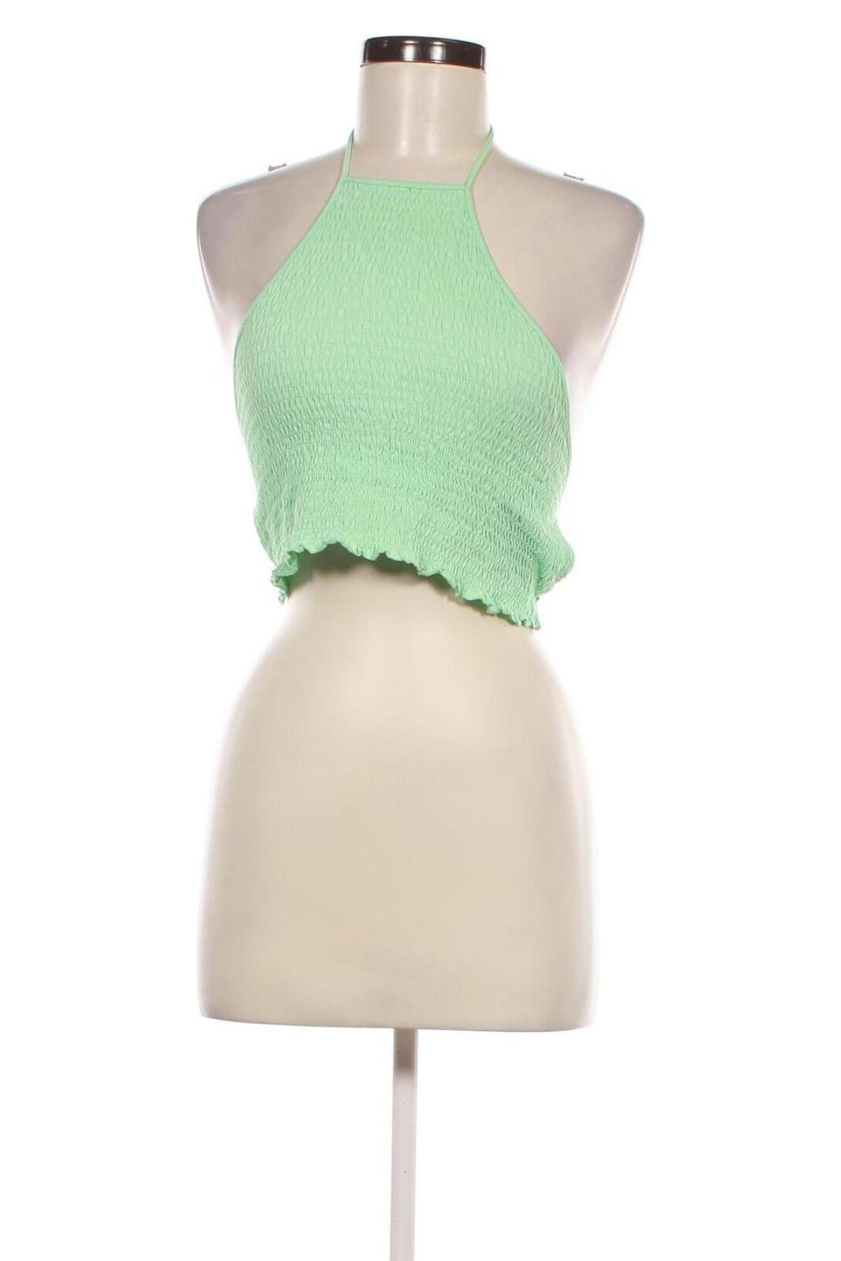 Tricou de damă Bershka, Mărime M, Culoare Verde, Preț 13,99 Lei