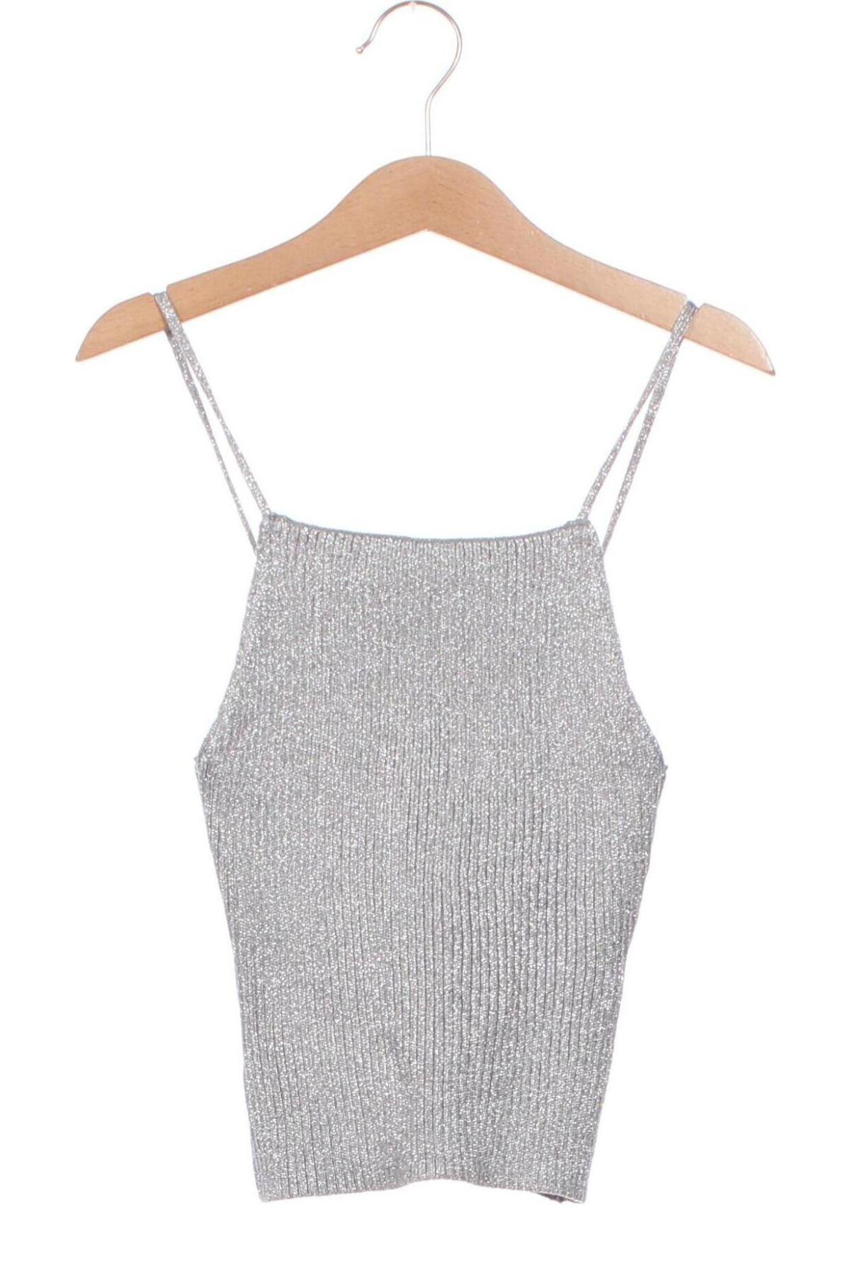 Damentop H&M, Größe XS, Farbe Silber, Preis 3,99 €