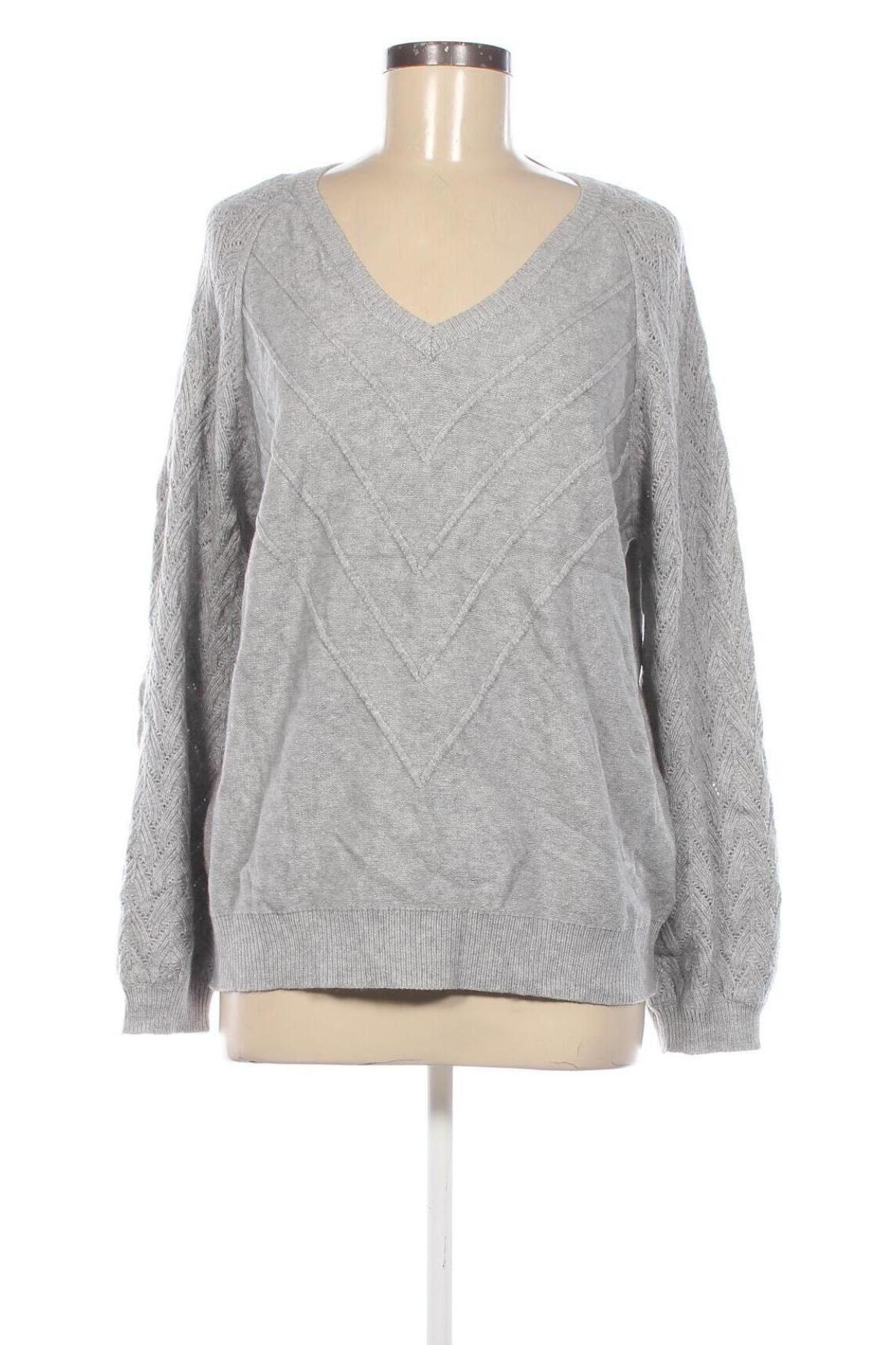 Damenpullover, Größe L, Farbe Grau, Preis 9,49 €