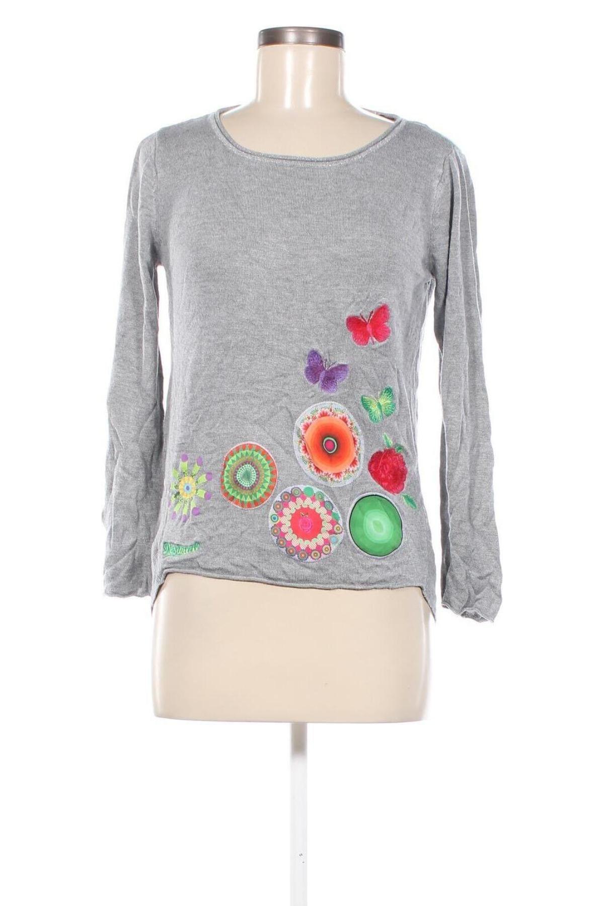 Damenpullover Desigual, Größe S, Farbe Grau, Preis € 36,99