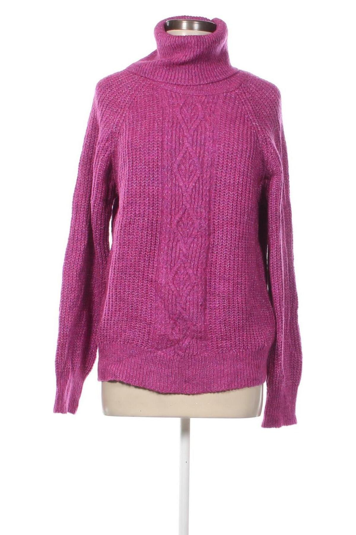 Damski sweter Laura Torelli, Rozmiar M, Kolor Fioletowy, Cena 46,99 zł