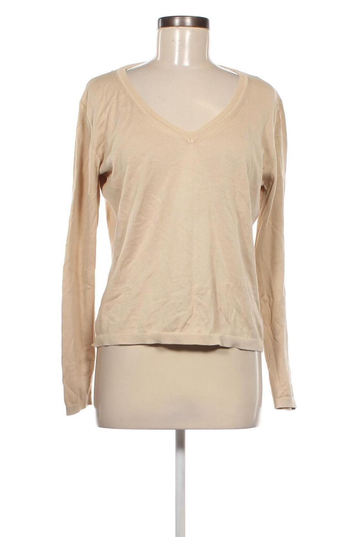 Damenpullover Uli Knecht, Größe L, Farbe Beige, Preis 10,49 €