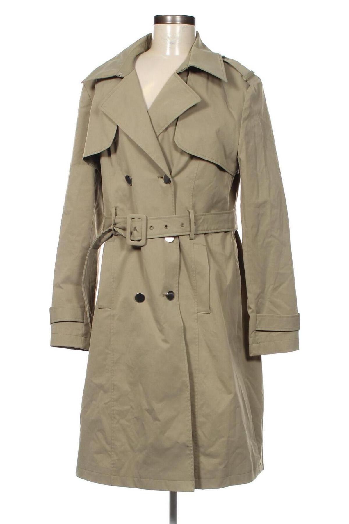 Damen Trench Coat Guess, Größe L, Farbe Grün, Preis € 97,49