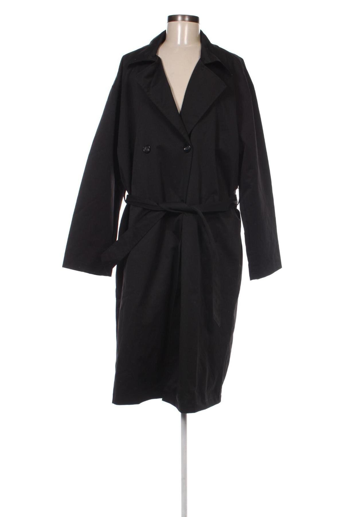 Trench de femei Nasty Gal, Mărime XL, Culoare Negru, Preț 215,99 Lei