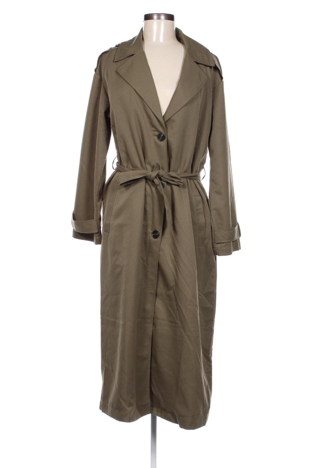 Damen Trenchcoat ONLY, Größe M, Farbe Grün, Preis 22,99 €