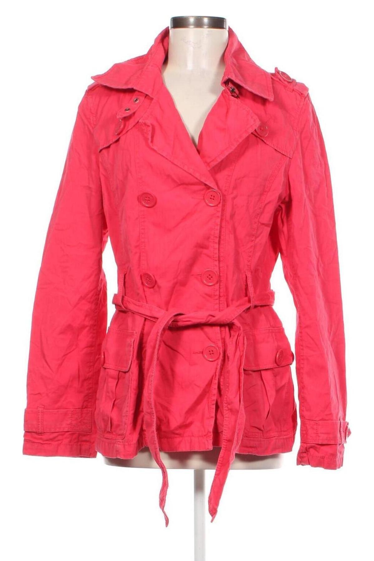 Damen Trench Coat Q/S by S.Oliver, Größe L, Farbe Rosa, Preis € 10,49