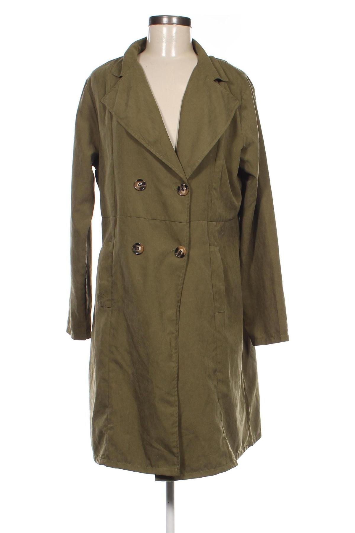 Damen Trenchcoat SHEIN, Größe XL, Farbe Grün, Preis 24,99 €