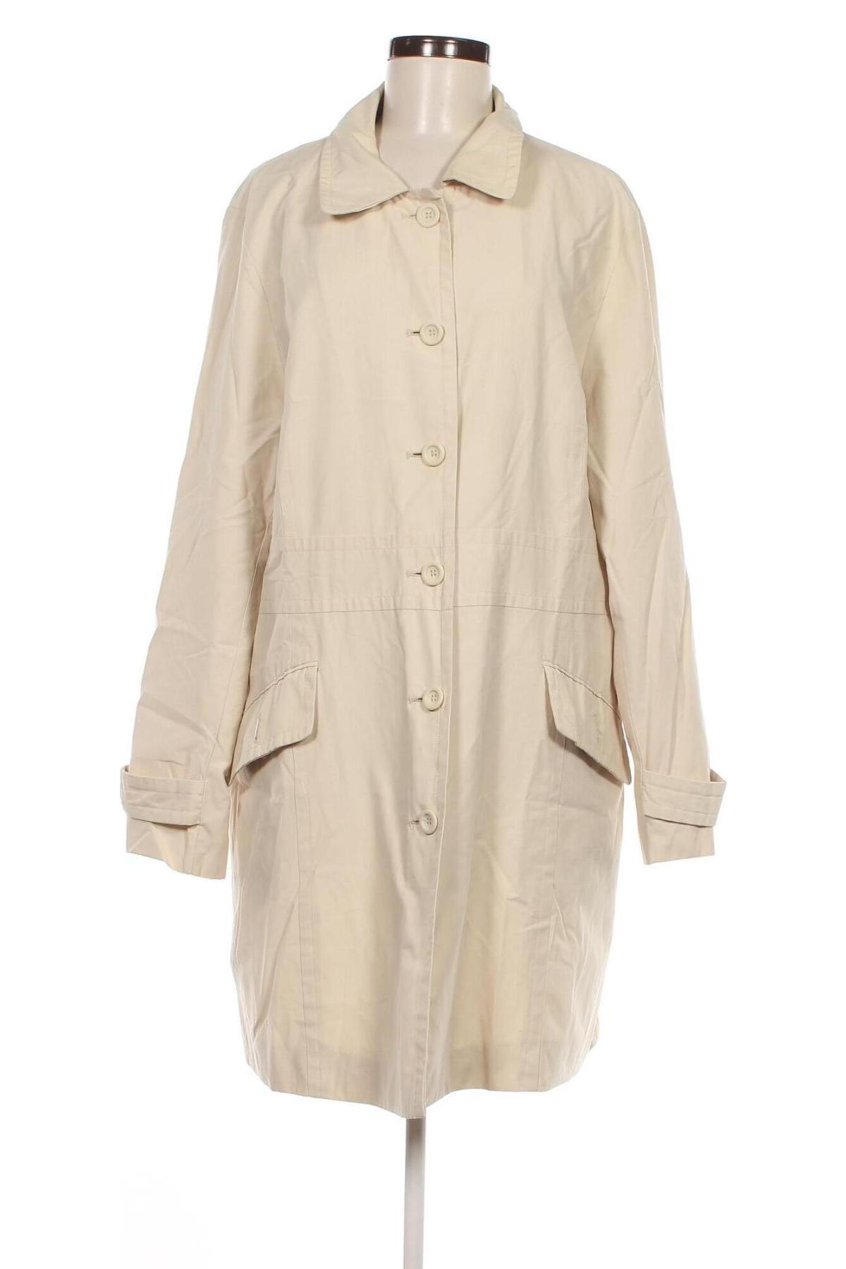 Damen Trenchcoat Ulla Popken, Größe XXL, Farbe Beige, Preis 22,29 €