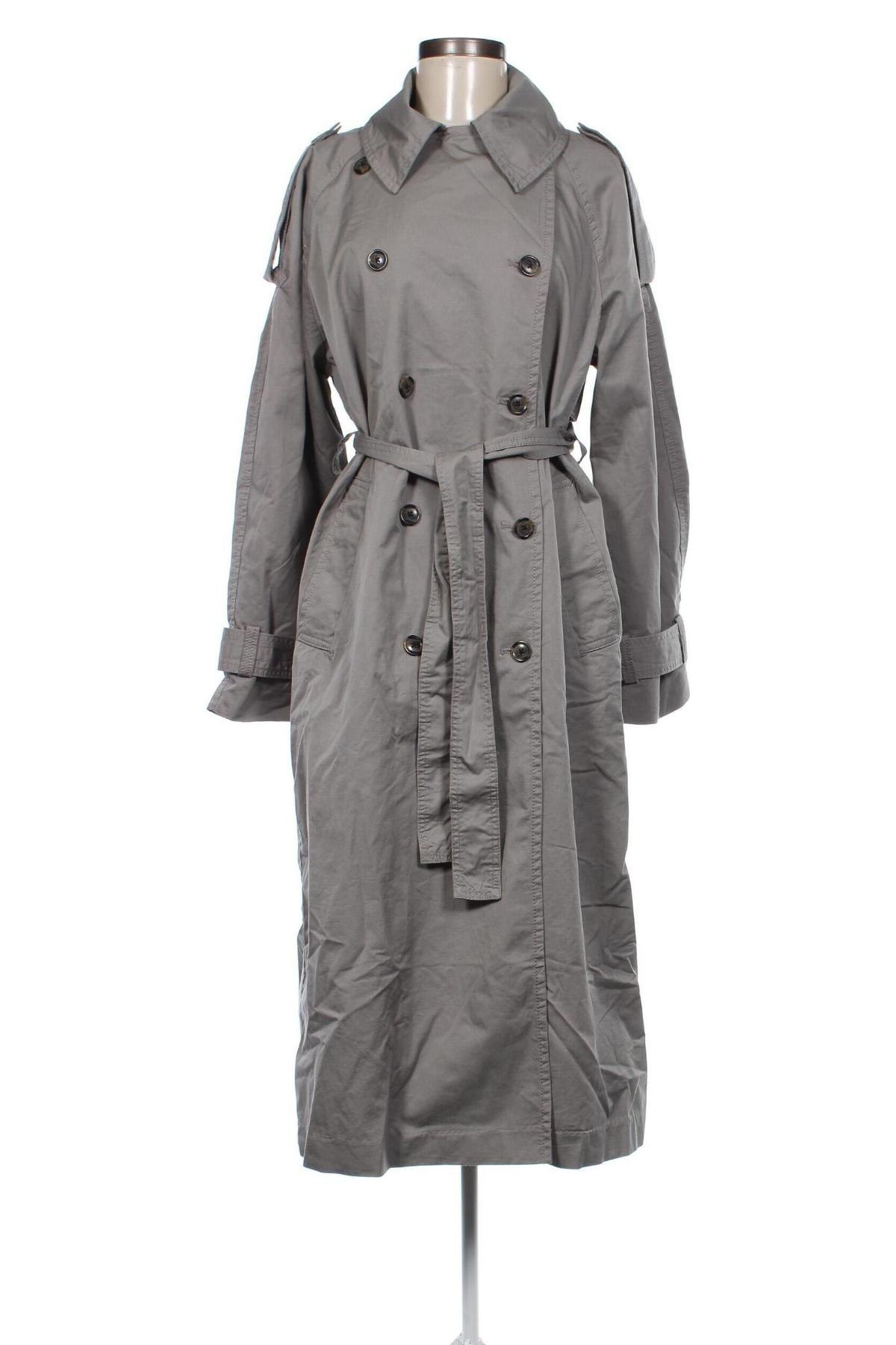 Damen Trench Coat Weekday, Größe S, Farbe Grau, Preis € 40,99