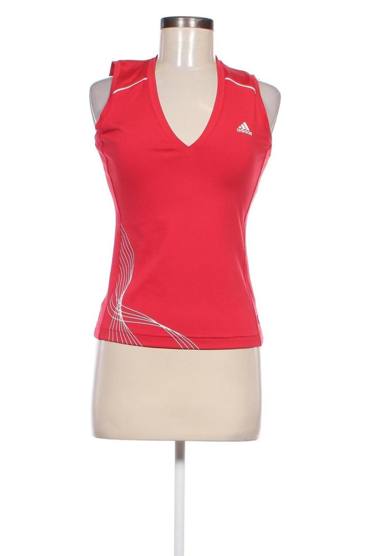 Damen Sporttop Adidas, Größe M, Farbe Rot, Preis 11,99 €