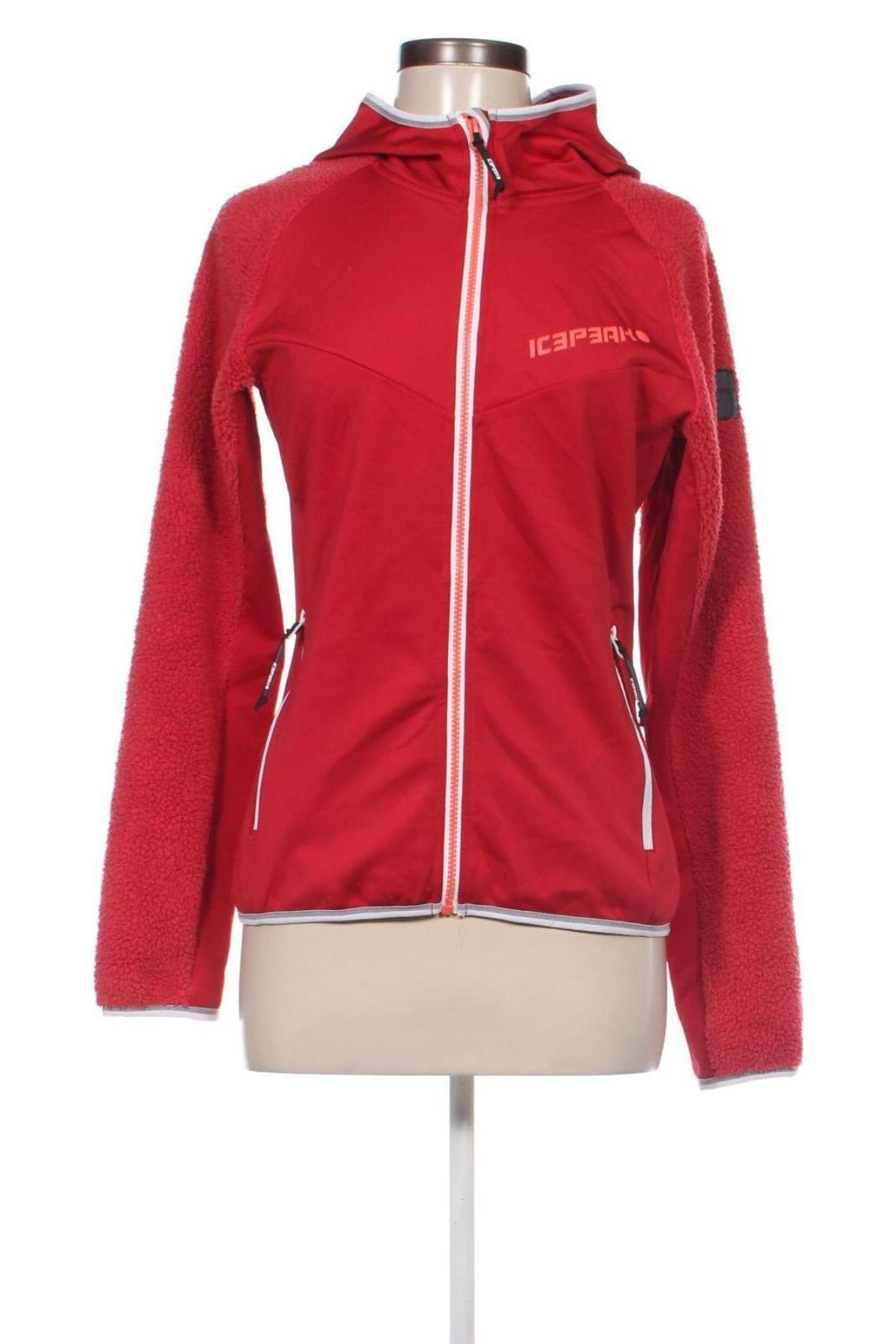 Damen Sweatshirt Icepeak, Größe M, Farbe Rot, Preis 27,49 €