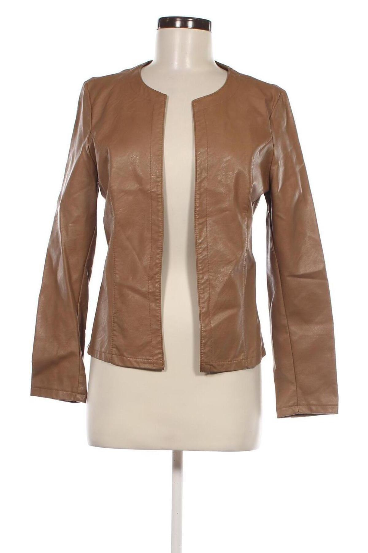 Damen Lederjacke, Größe M, Farbe Beige, Preis € 11,99