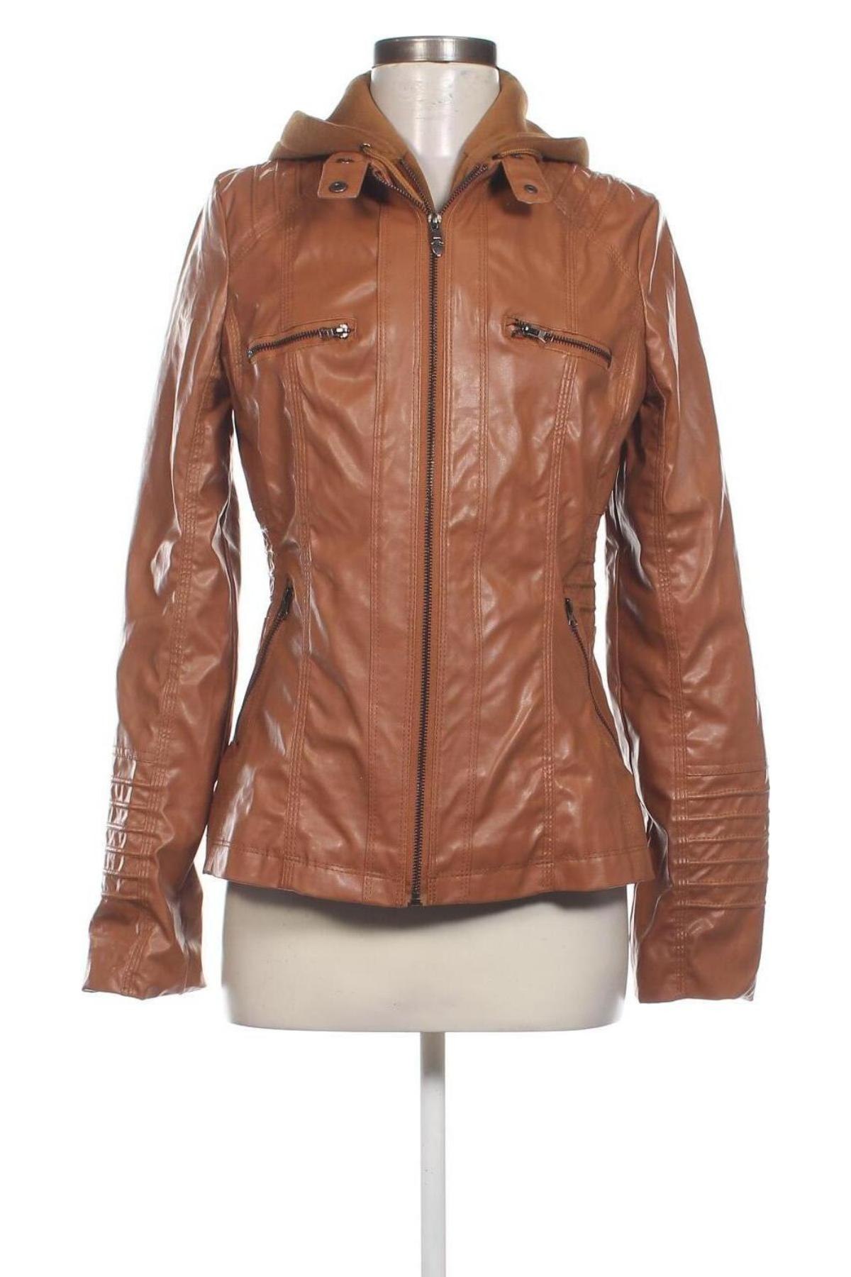 Damen Lederjacke, Größe S, Farbe Braun, Preis 19,49 €