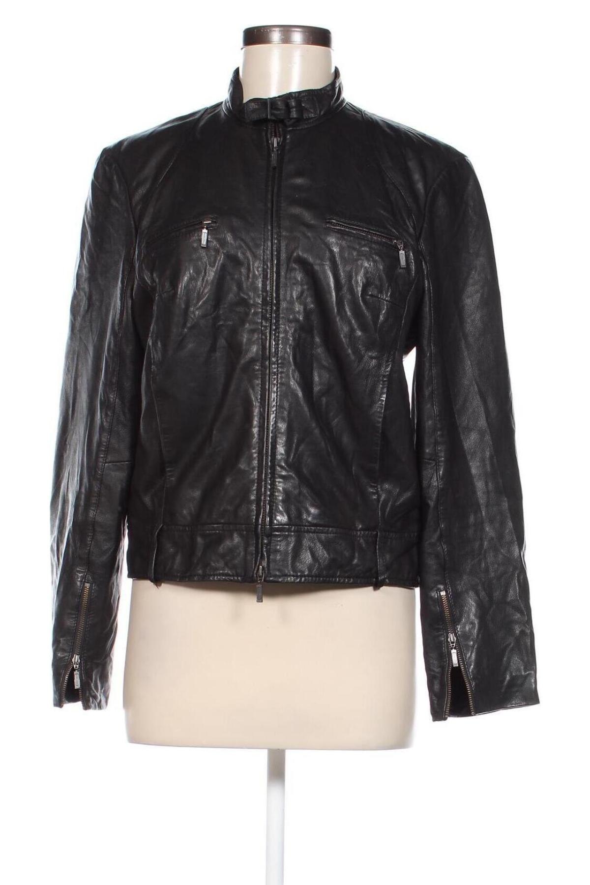 Damen Lederjacke, Größe S, Farbe Schwarz, Preis 33,99 €