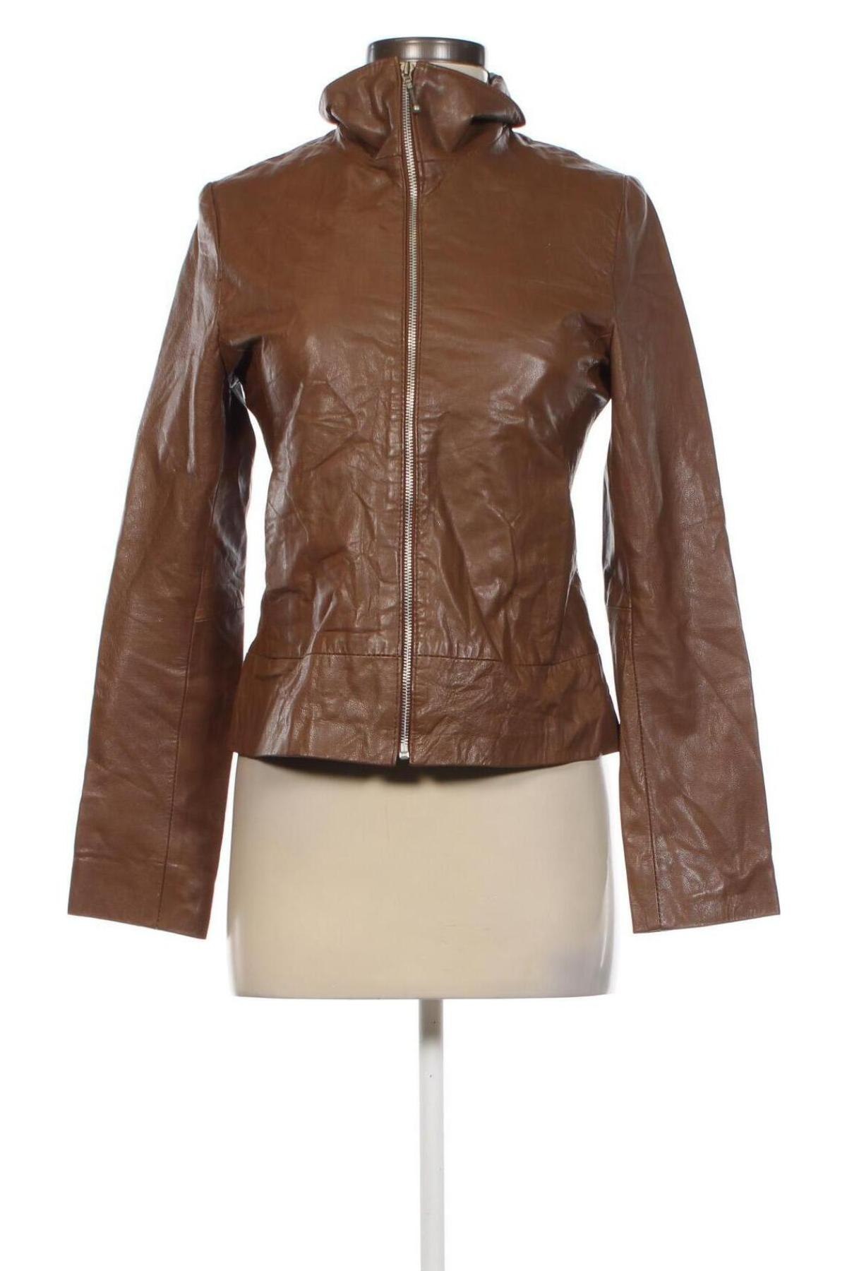 Damen Lederjacke Emma, Größe S, Farbe Braun, Preis € 23,99