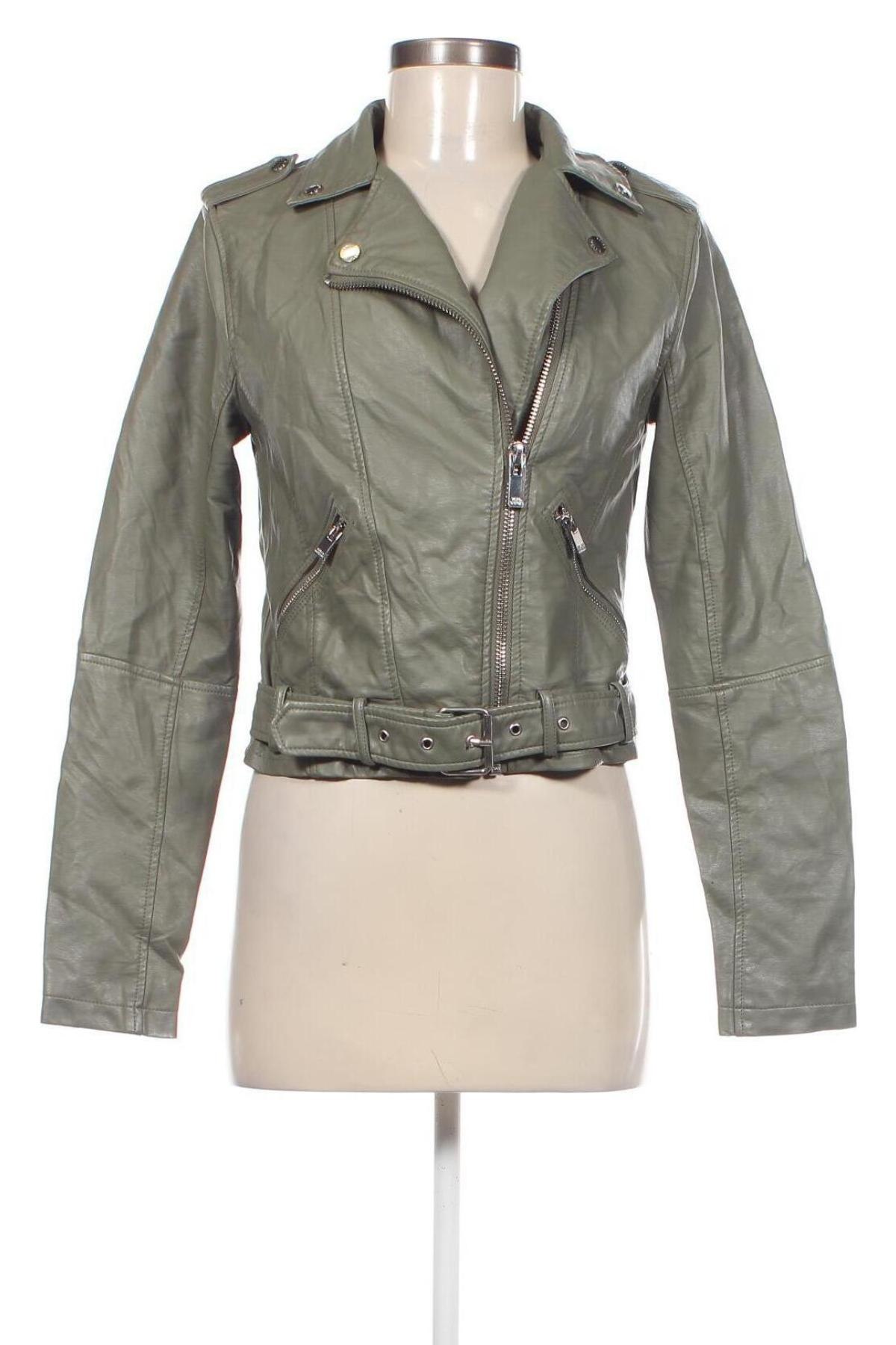 Damen Lederjacke Seven Sisters, Größe S, Farbe Grün, Preis 16,99 €