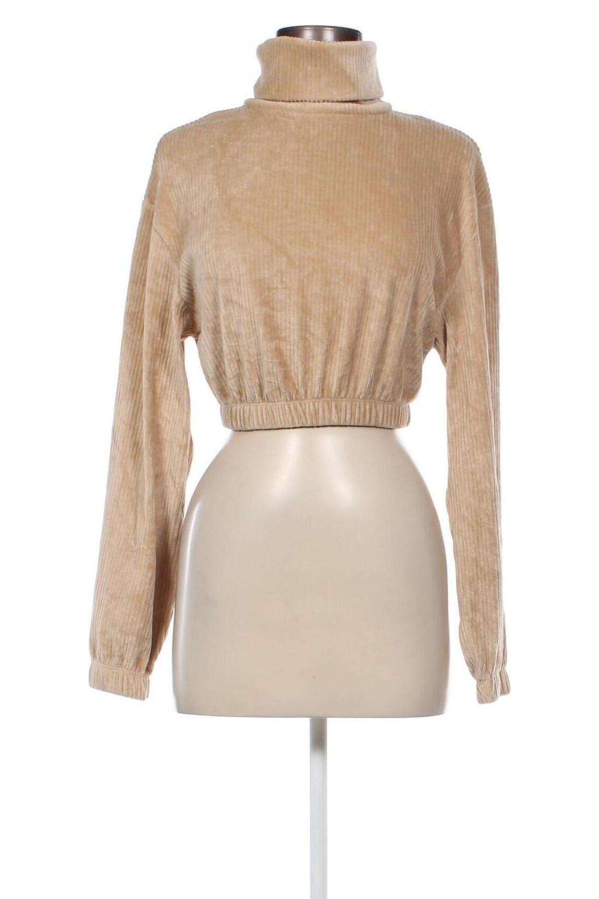 Damen Rollkragen Bershka, Größe XS, Farbe Beige, Preis 4,99 €