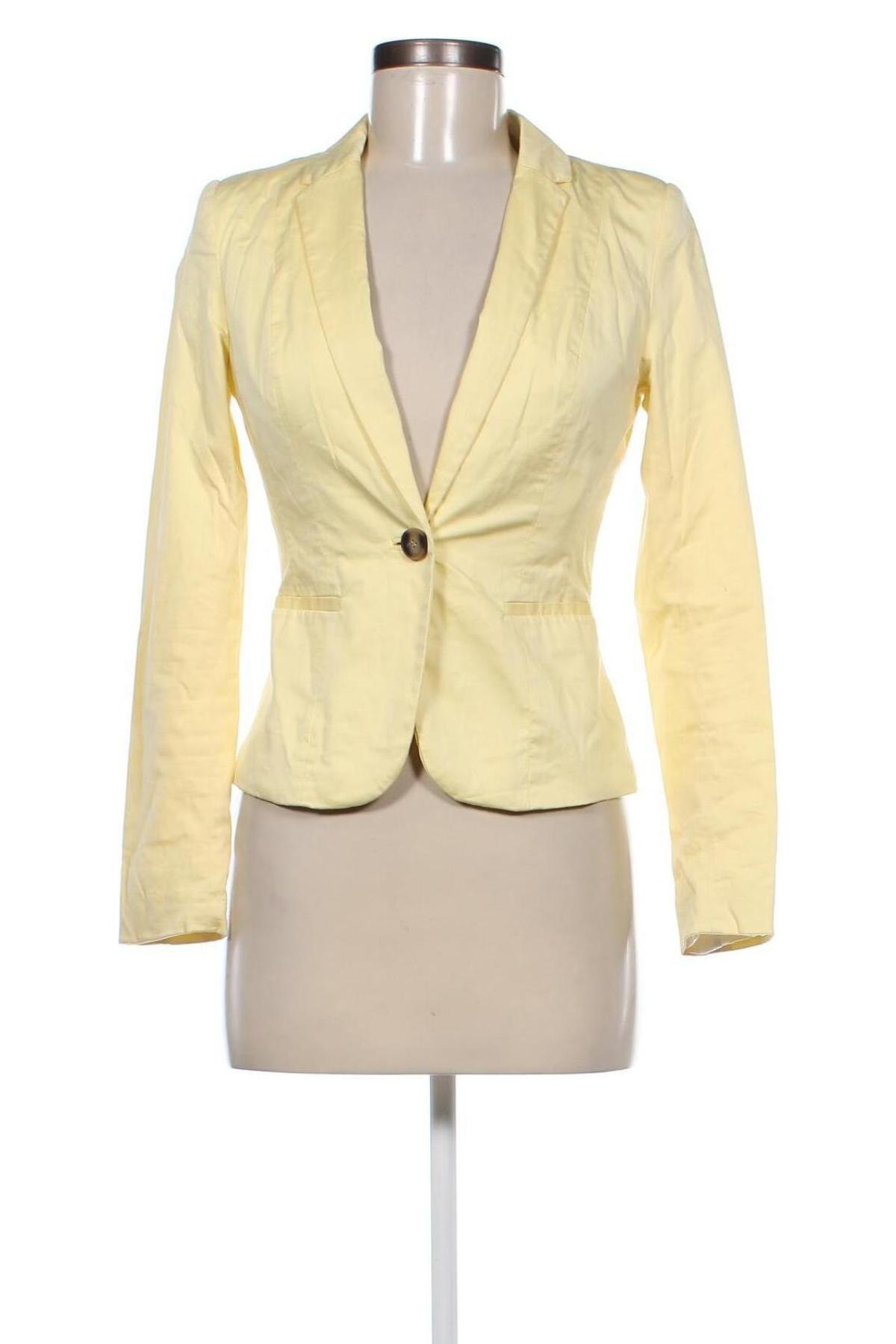 Damen Blazer H&M, Größe S, Farbe Gelb, Preis 15,49 €