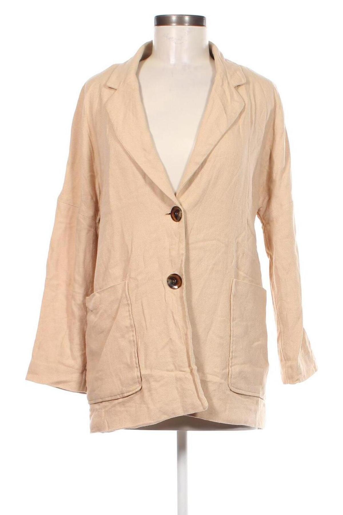 Damen Blazer H&M, Größe XS, Farbe Beige, Preis 11,99 €