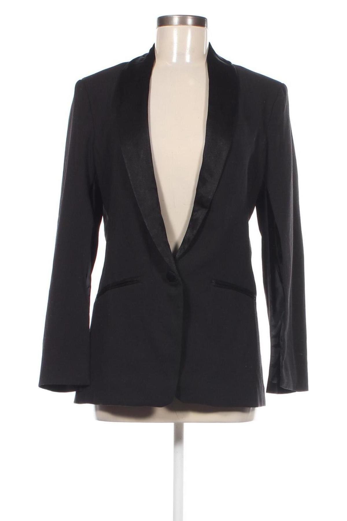 Sacou de femei H&M Conscious Collection, Mărime M, Culoare Negru, Preț 114,99 Lei