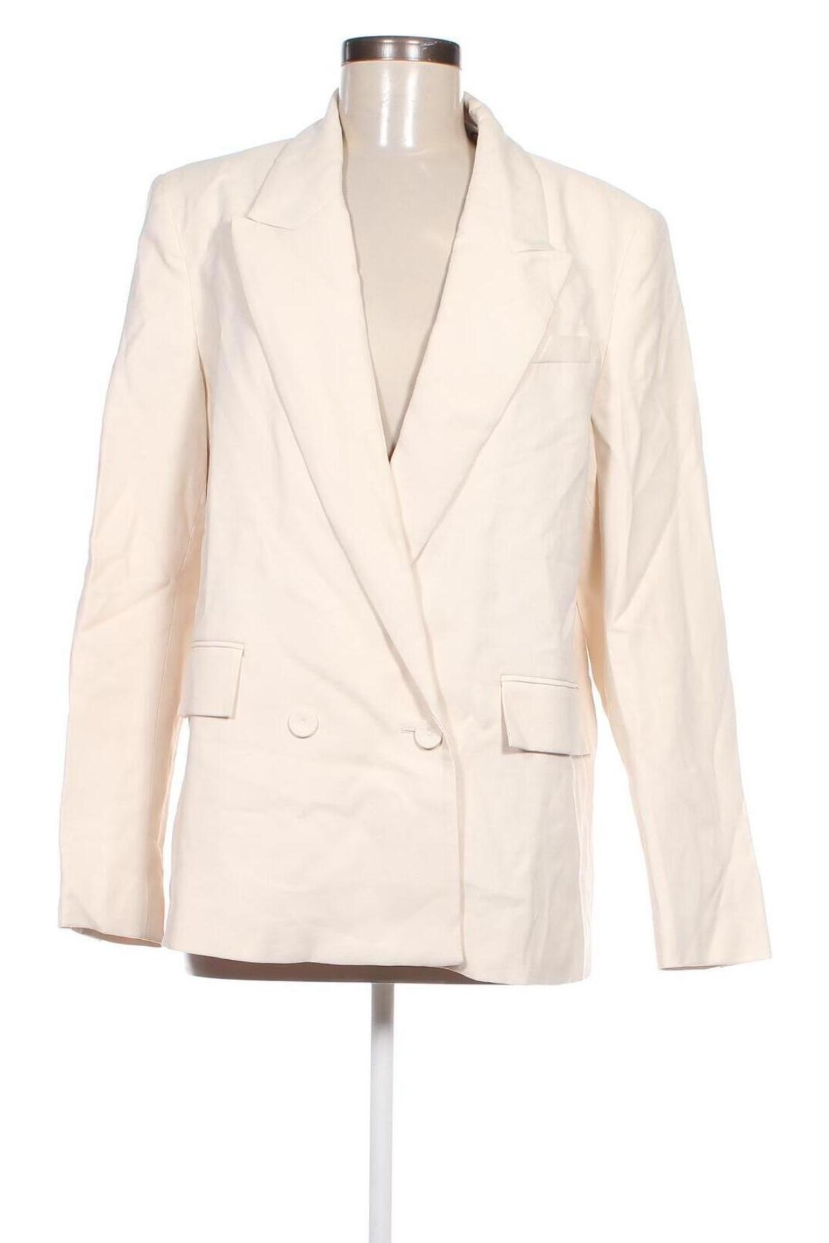 Damen Blazer Mango, Größe XL, Farbe Ecru, Preis 19,49 €