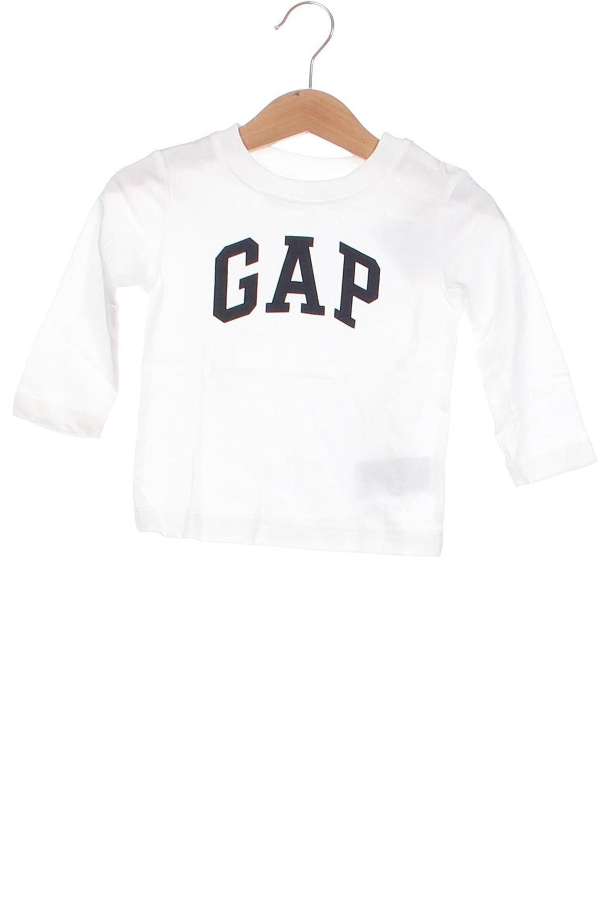 Dziecięca bluzka Gap Kids, Rozmiar 9-12m/ 74-80 cm, Kolor Biały, Cena 61,49 zł