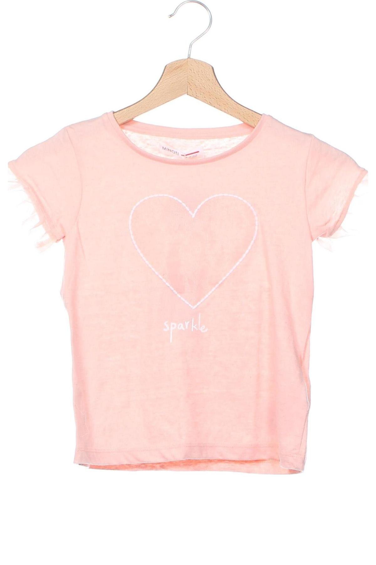 Kinder Shirt Minoti, Größe 4-5y/ 110-116 cm, Farbe Rosa, Preis 5,49 €