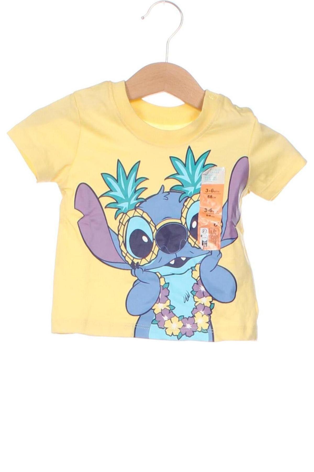 Kinder Shirt Primark, Größe 3-6m/ 62-68 cm, Farbe Gelb, Preis 3,99 €