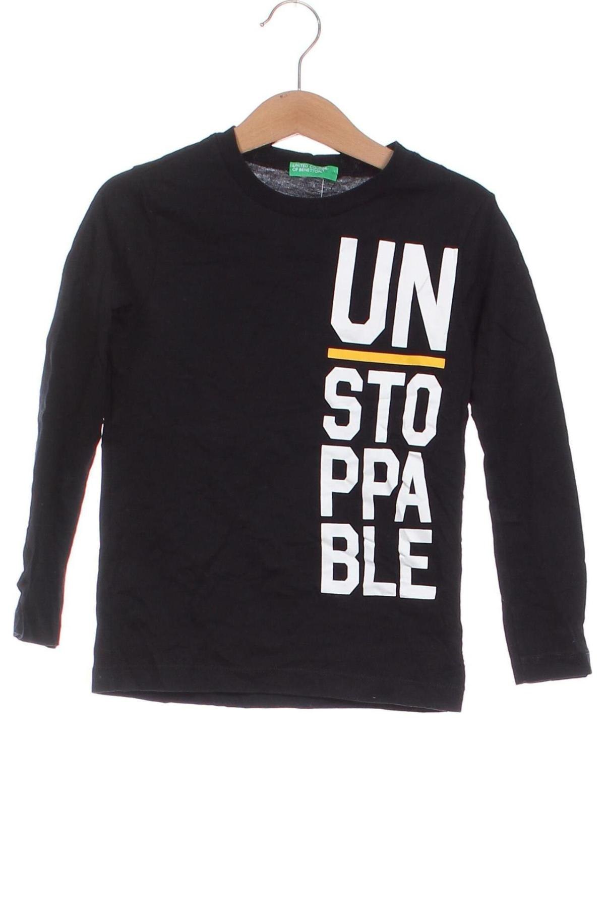 Kinder Shirt United Colors Of Benetton, Größe 4-5y/ 110-116 cm, Farbe Schwarz, Preis 16,29 €