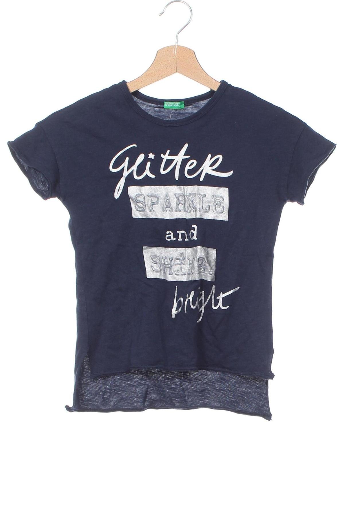 Kinder Shirt United Colors Of Benetton, Größe 7-8y/ 128-134 cm, Farbe Blau, Preis 12,79 €