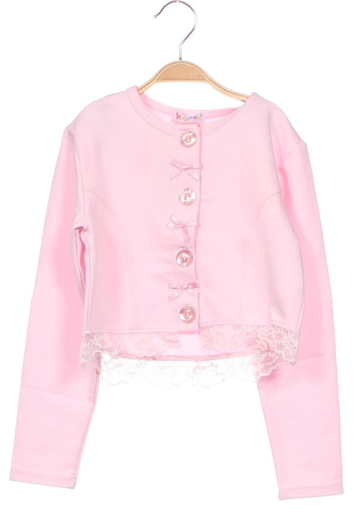 Kinder Strickjacke, Größe 6-7y/ 122-128 cm, Farbe Rosa, Preis € 14,32