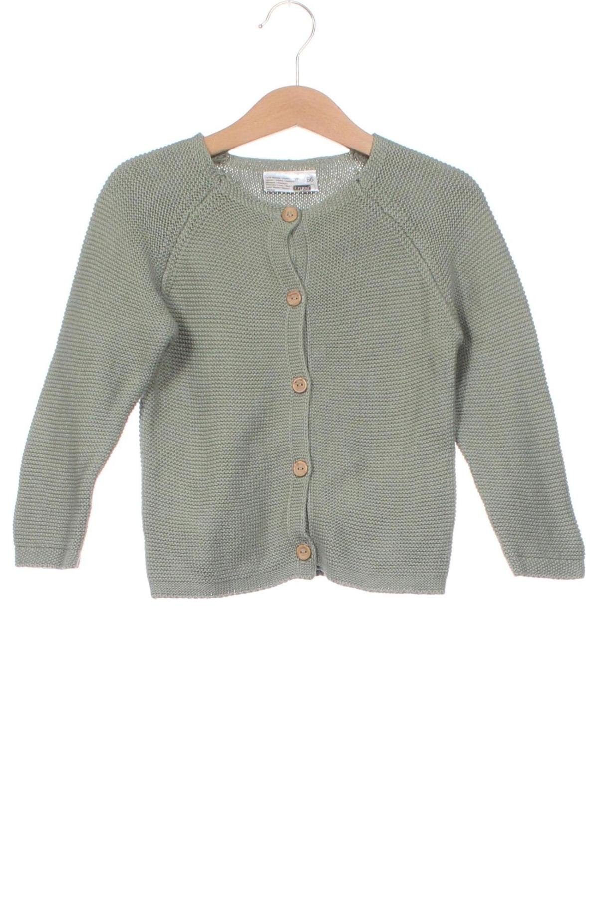 Kinder Strickjacke Ergee, Größe 12-18m/ 80-86 cm, Farbe Grün, Preis 5,79 €