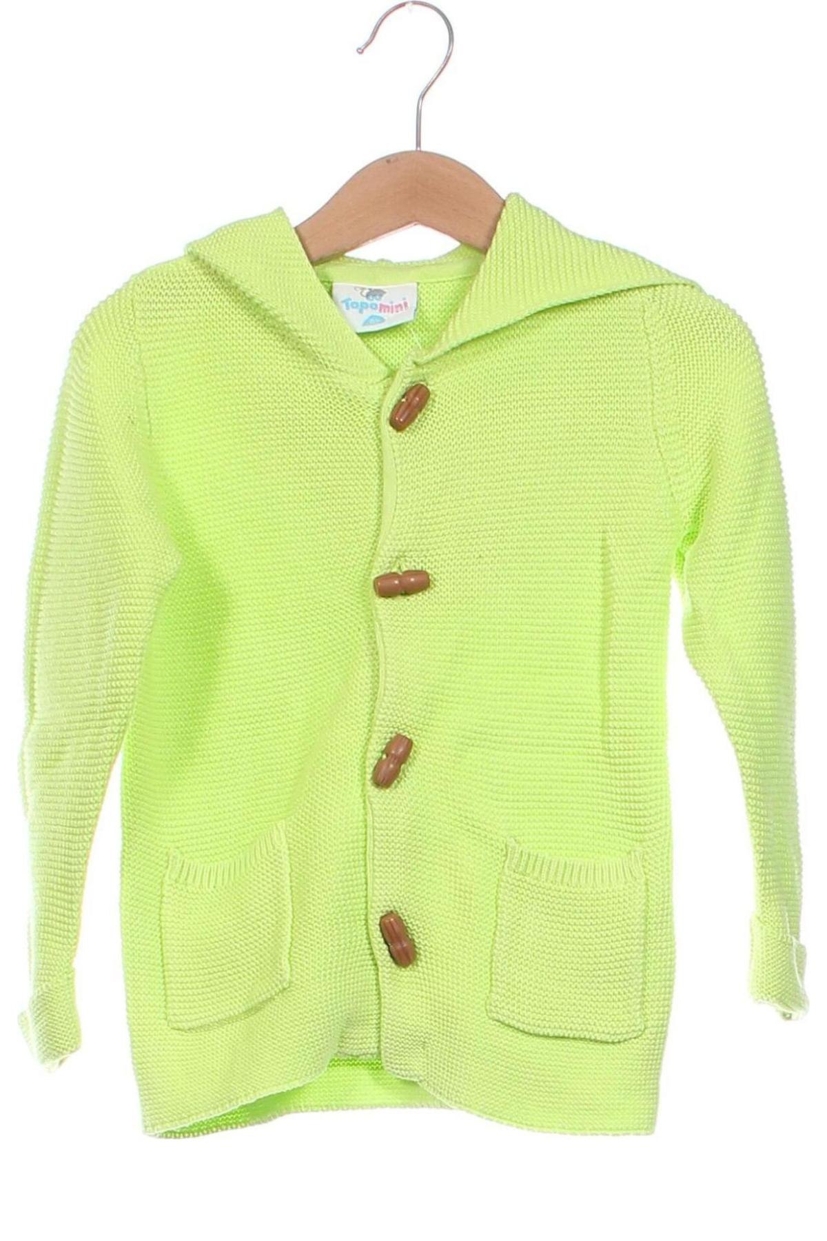 Kinder Strickjacke Topomini, Größe 18-24m/ 86-98 cm, Farbe Grün, Preis 5,79 €