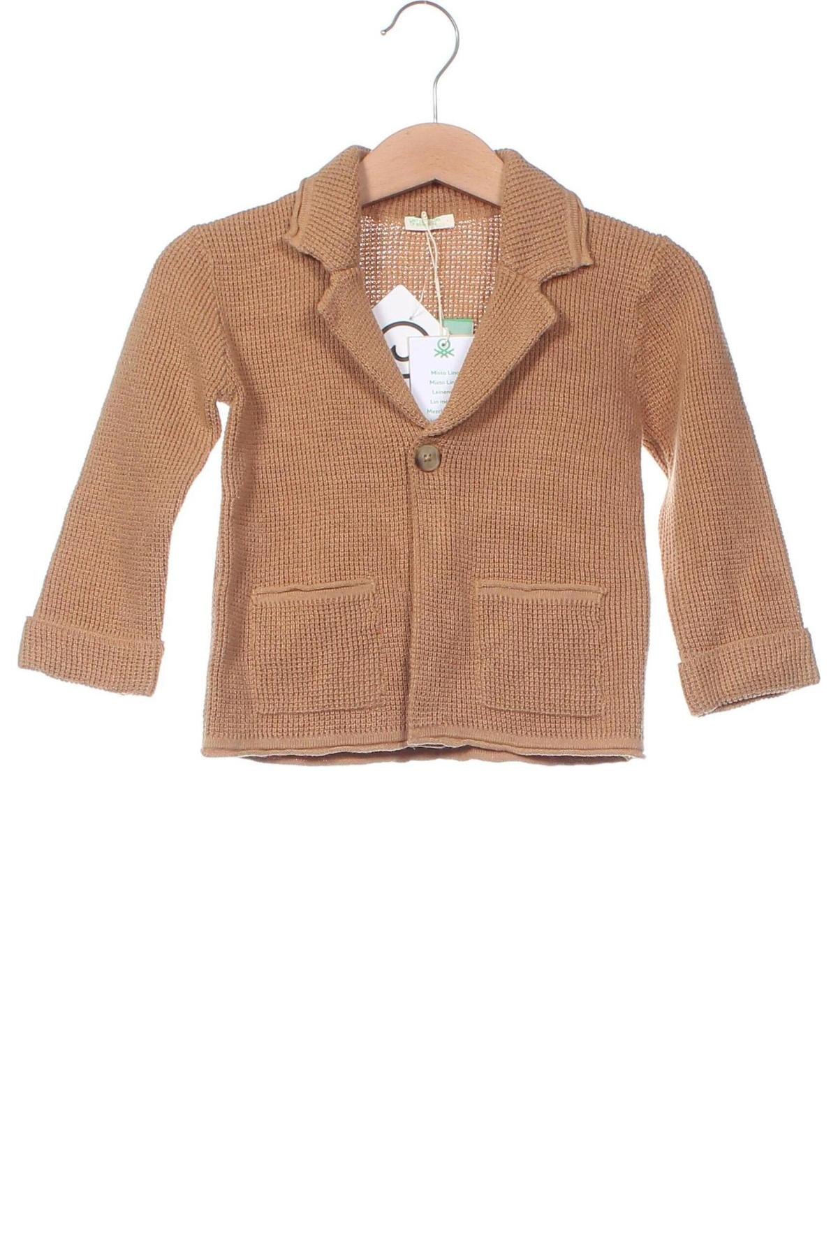 Kinder Strickjacke United Colors Of Benetton, Größe 6-9m/ 68-74 cm, Farbe Braun, Preis € 13,99