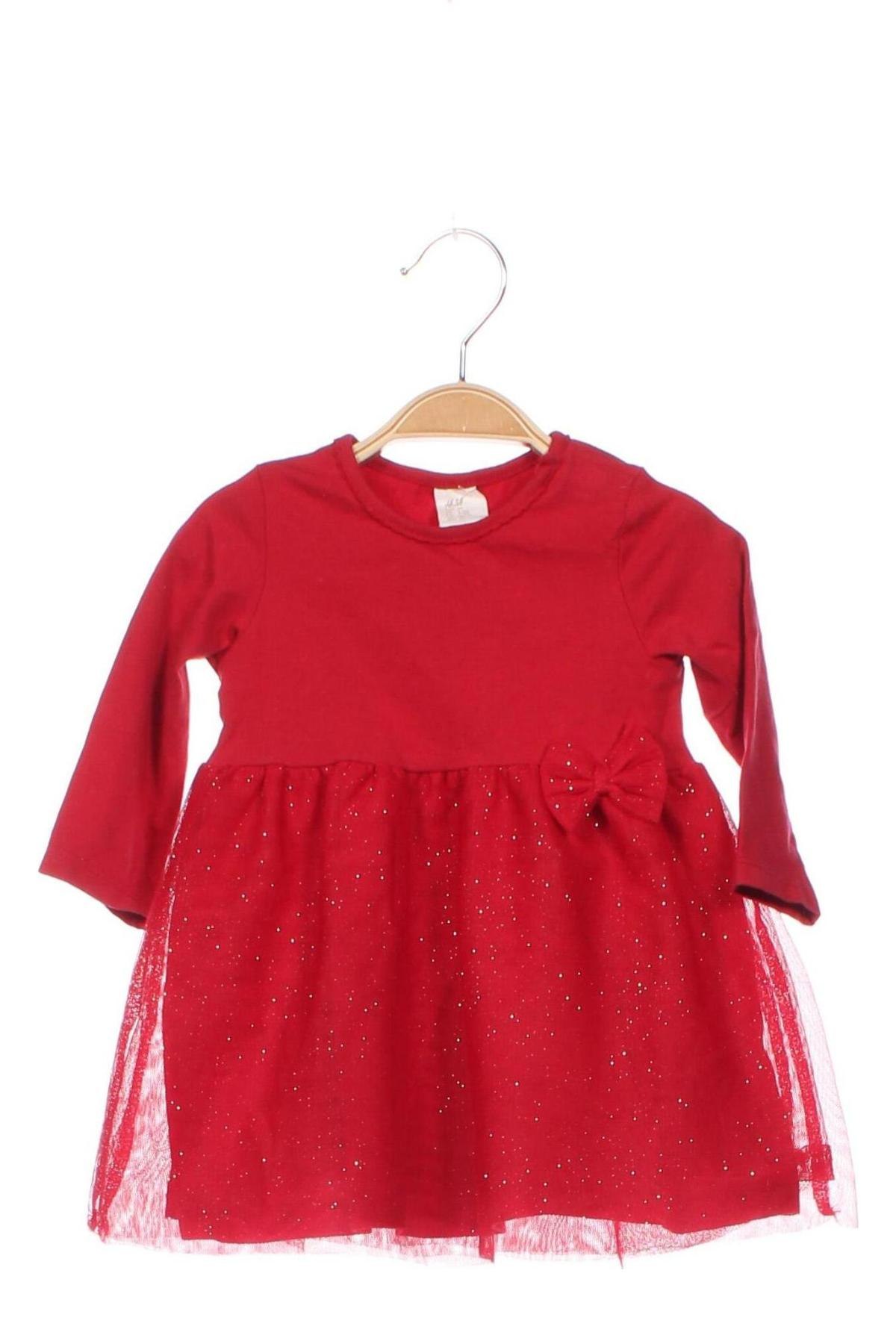 Kinderkleid H&M, Größe 3-6m/ 62-68 cm, Farbe Rot, Preis € 12,28