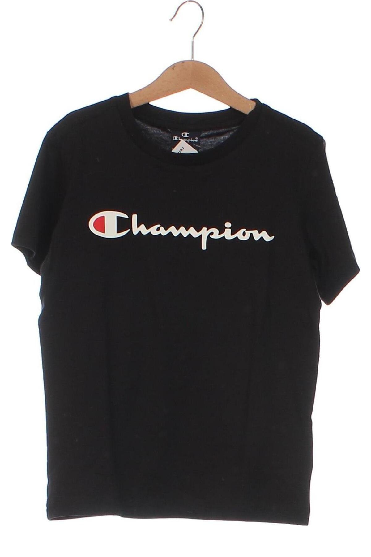 Kinder T-Shirt Champion, Größe 7-8y/ 128-134 cm, Farbe Schwarz, Preis € 10,29