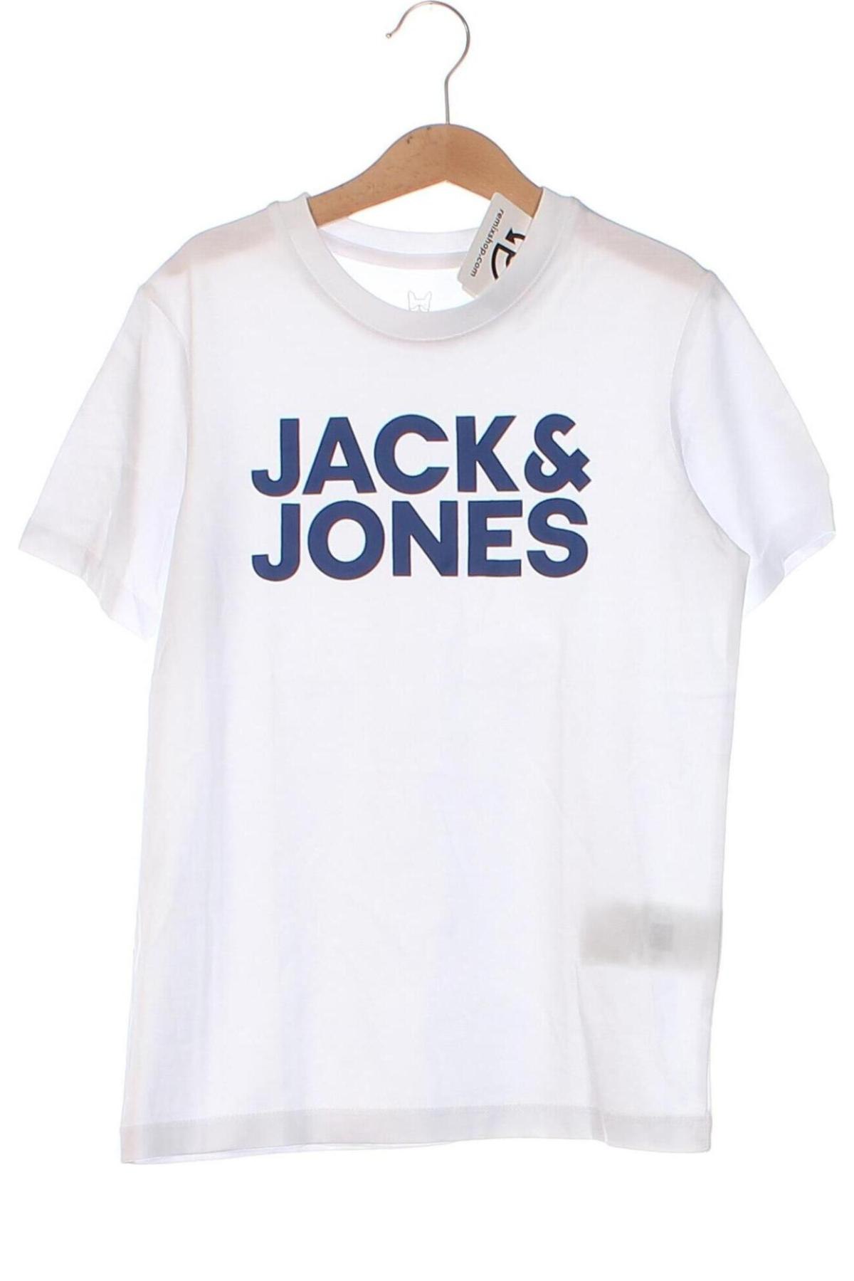 Kinder T-Shirt Jack & Jones, Größe 9-10y/ 140-146 cm, Farbe Weiß, Preis € 15,29