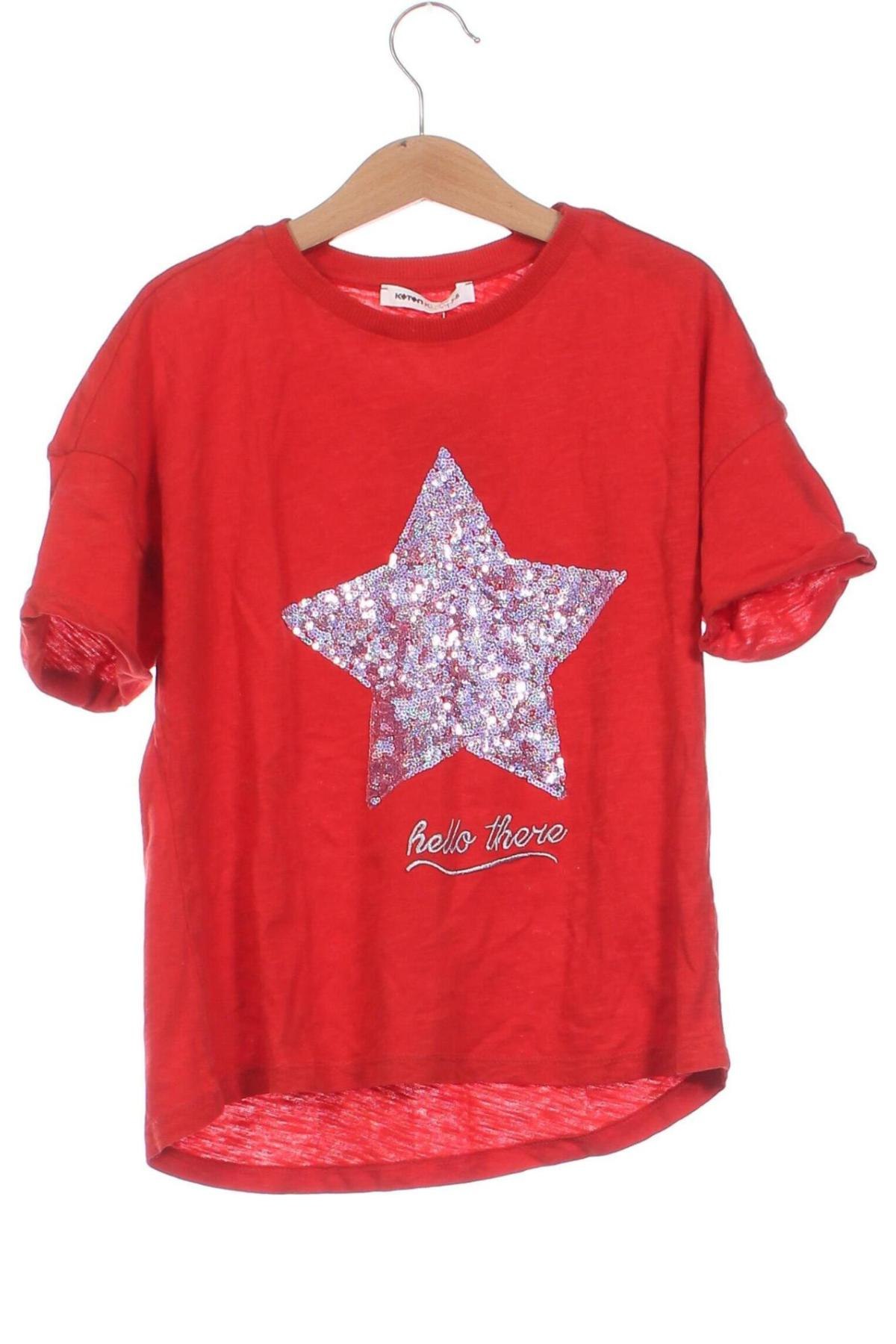 Kinder T-Shirt Koton, Größe 7-8y/ 128-134 cm, Farbe Rot, Preis 3,99 €