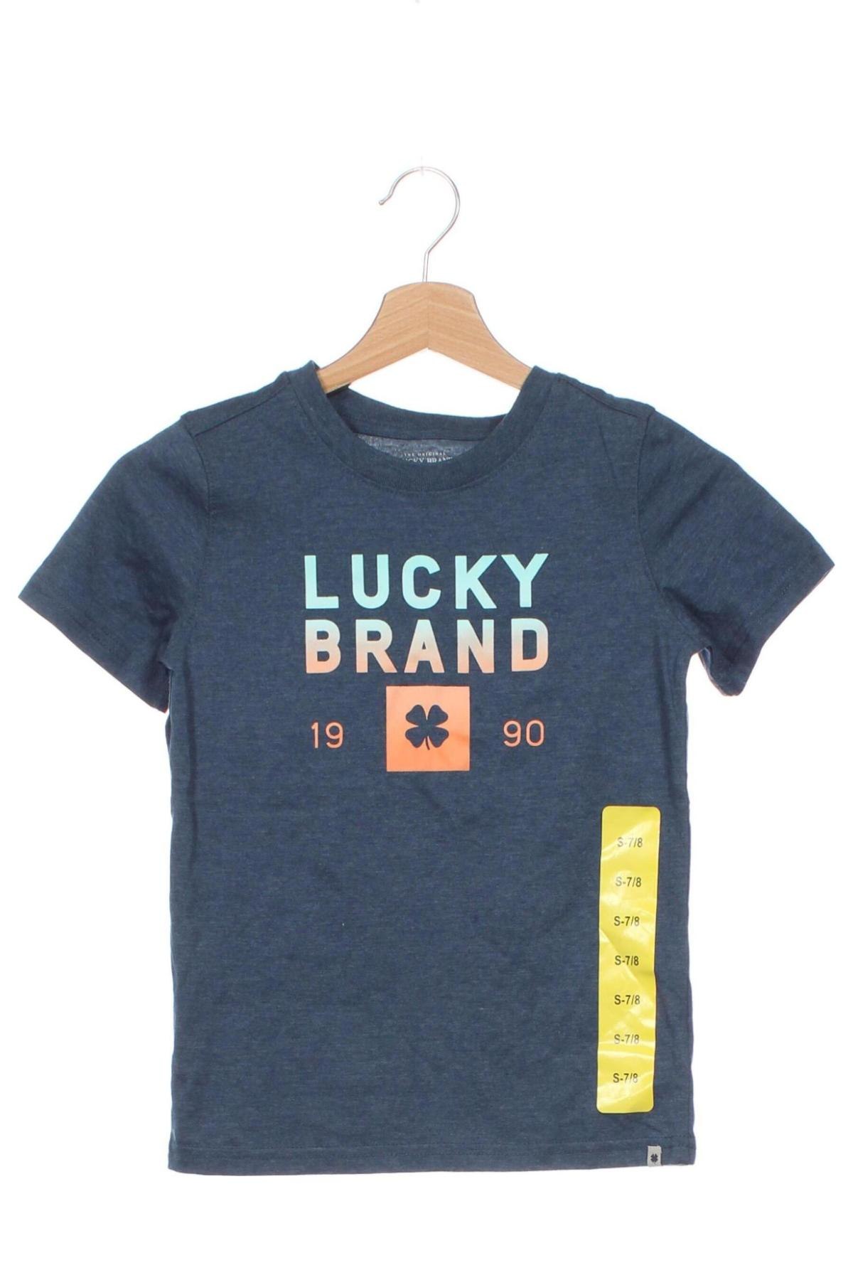 Детска тениска Lucky Brand, Размер 7-8y/ 128-134 см, Цвят Син, Цена 13,99 лв.