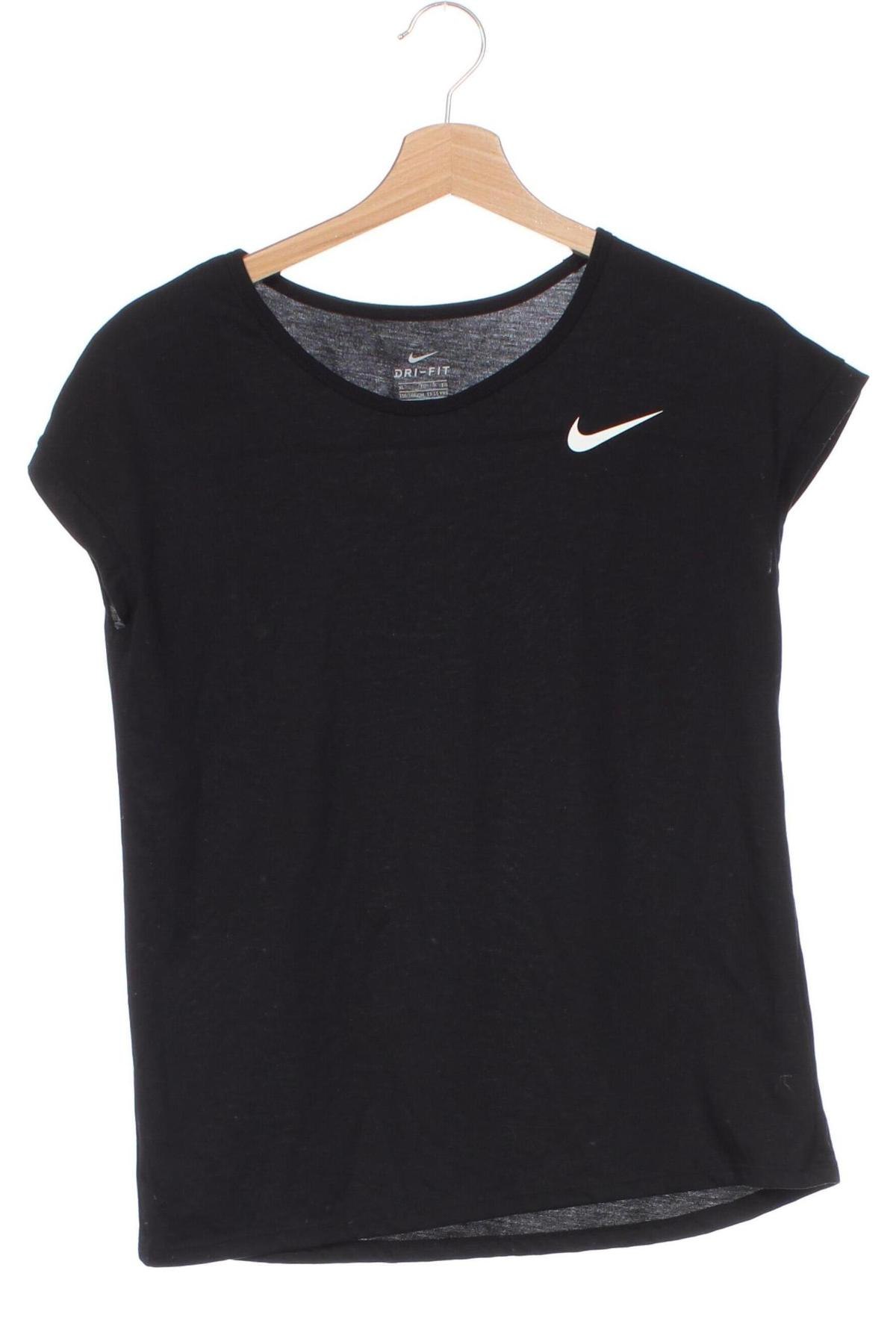 Kinder T-Shirt Nike, Größe 11-12y/ 152-158 cm, Farbe Schwarz, Preis 6,99 €