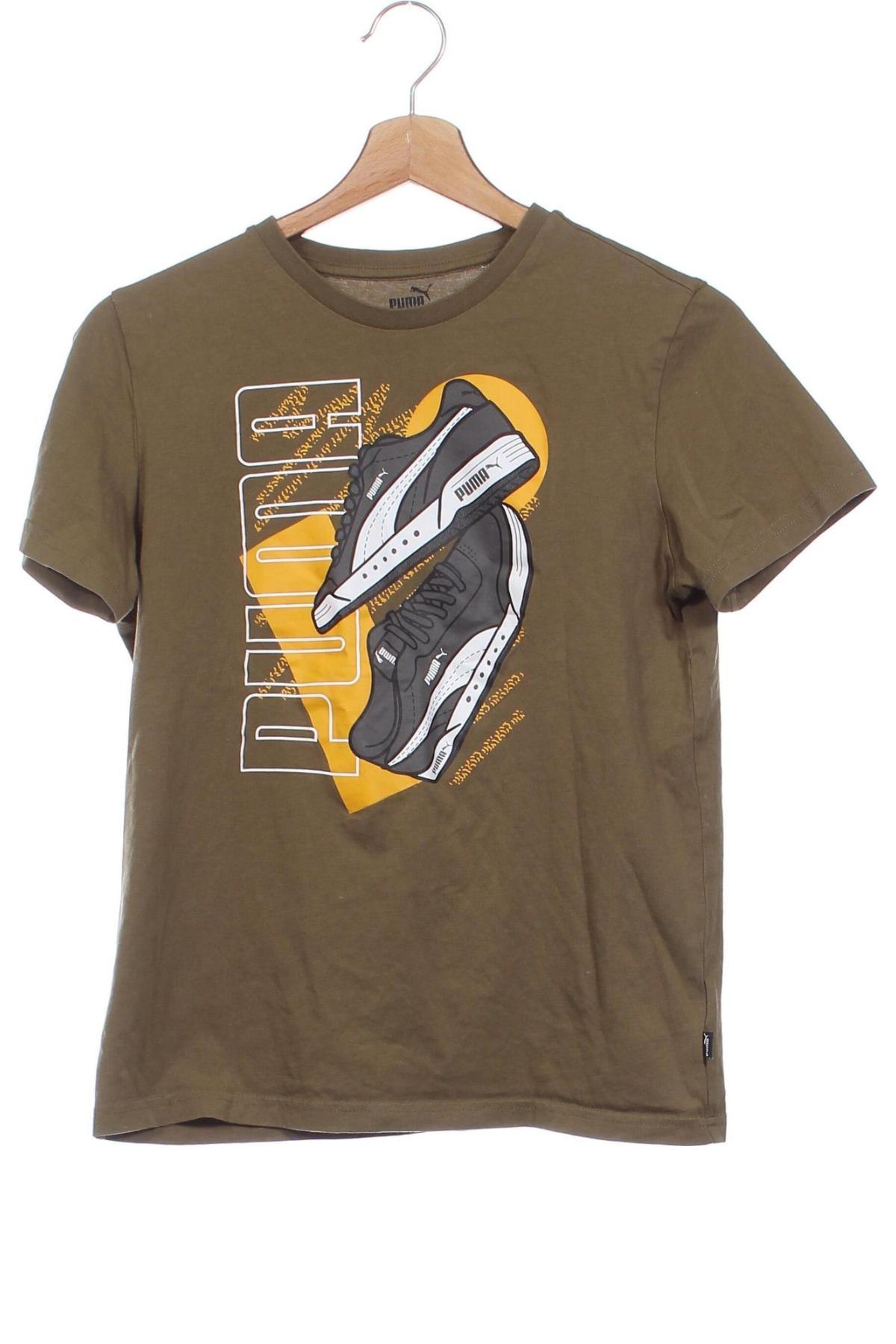 Dziecięcy T-shirt PUMA, Rozmiar 12-13y/ 158-164 cm, Kolor Zielony, Cena 26,99 zł