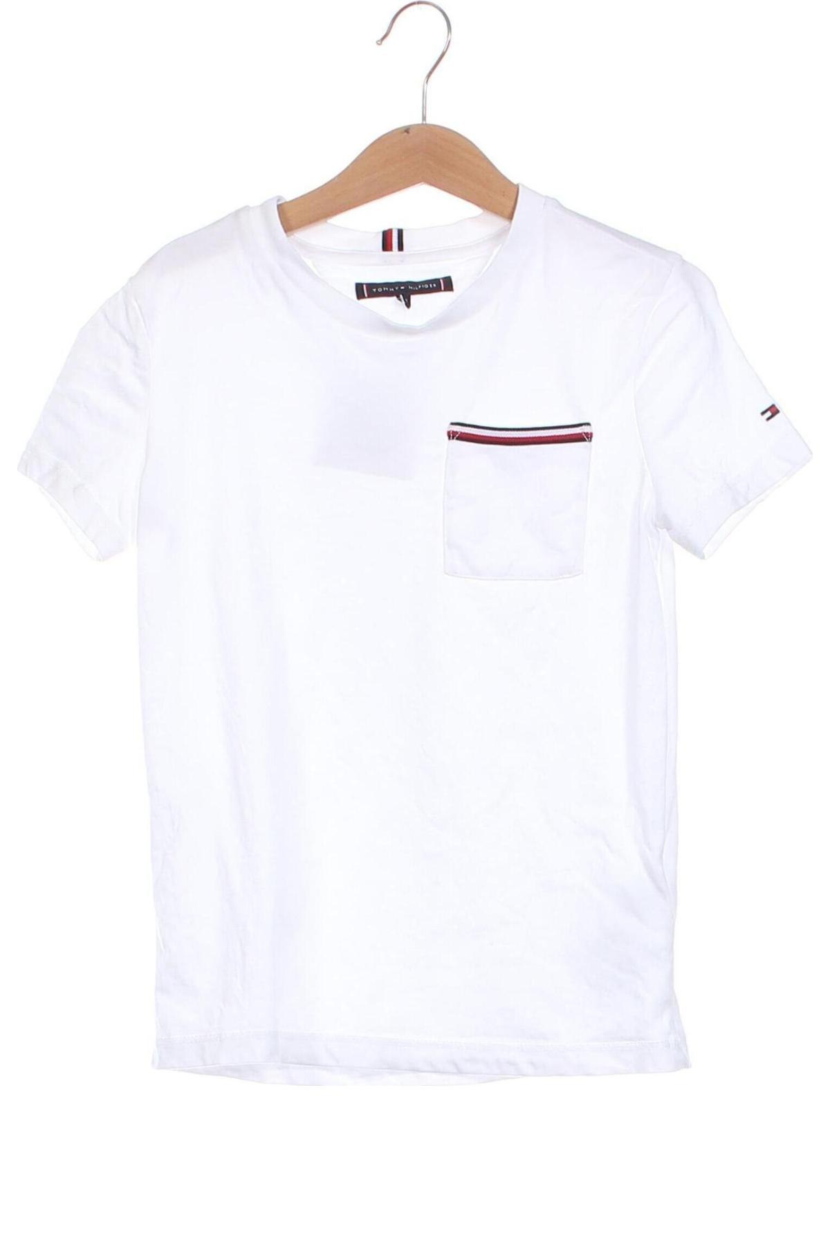 Tricou pentru copii Tommy Hilfiger, Mărime 6-7y/ 122-128 cm, Culoare Alb, Preț 151,99 Lei