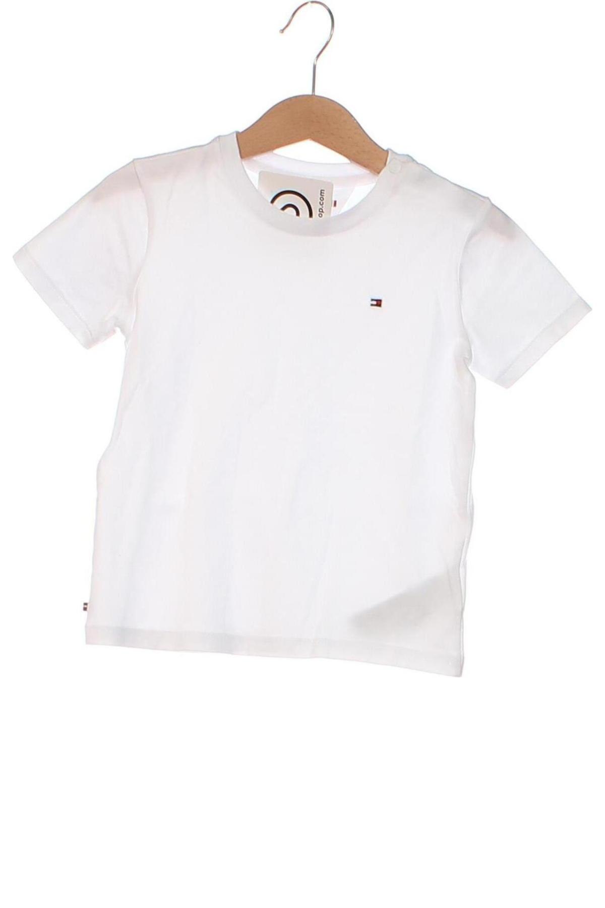 Dziecięcy T-shirt Tommy Hilfiger, Rozmiar 18-24m/ 86-98 cm, Kolor Biały, Cena 122,99 zł