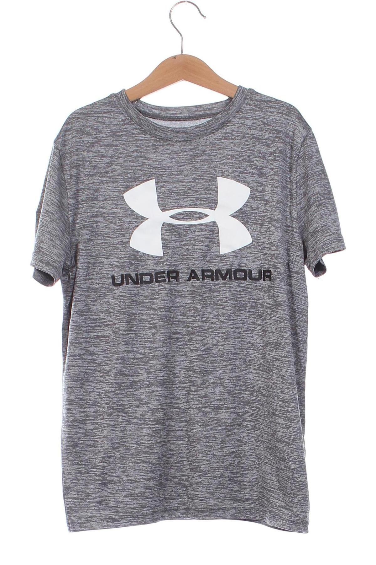 Детска тениска Under Armour, Размер 11-12y/ 152-158 см, Цвят Сив, Цена 26,10 лв.