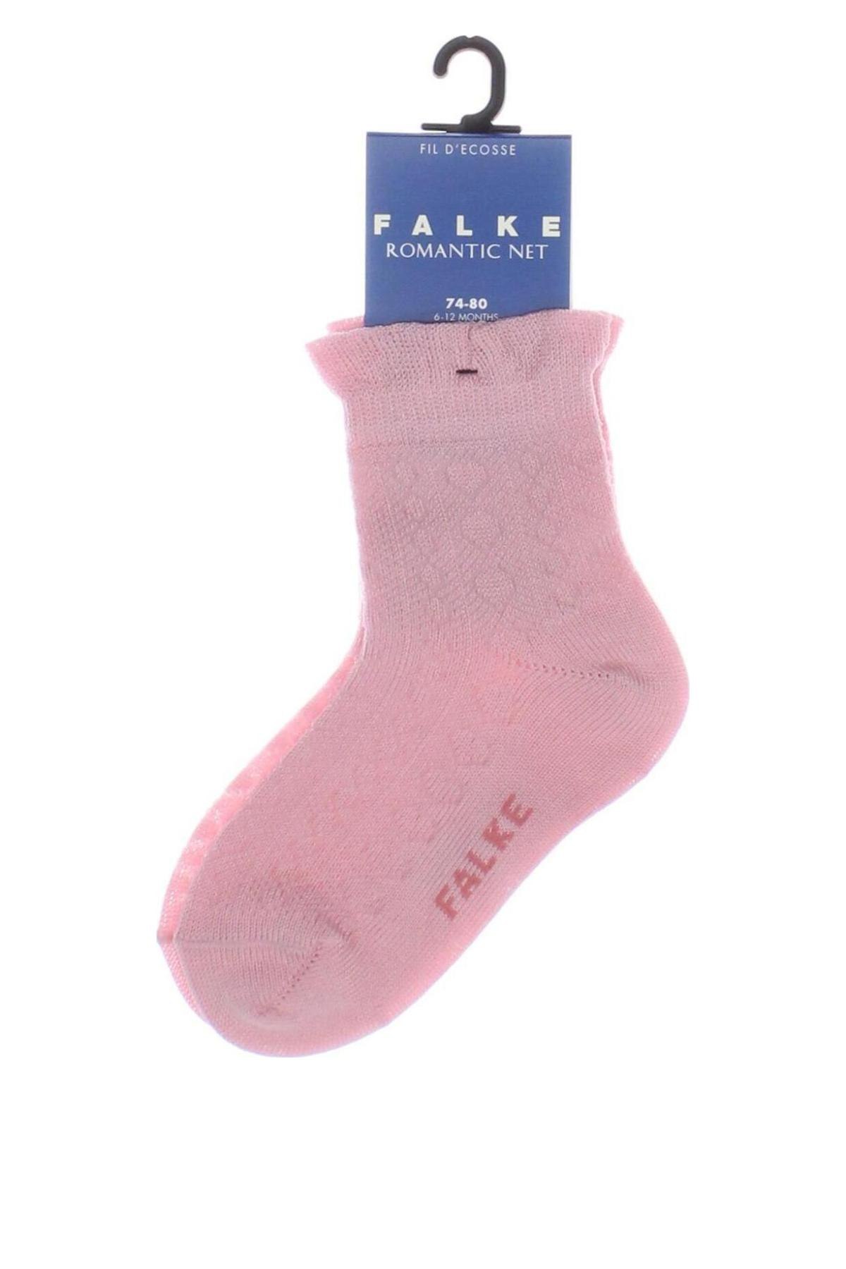 Kinder Socken Falke, Größe 9-12m/ 74-80 cm, Farbe Rosa, Preis 5,49 €