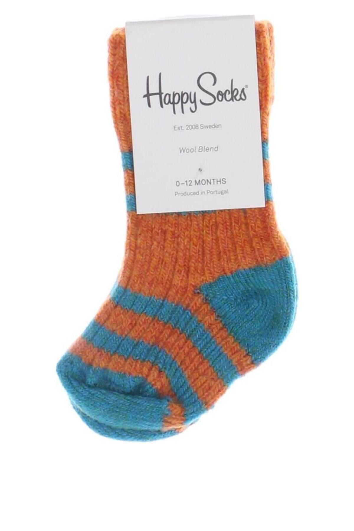 Детски чорапи Happy Socks, Размер 1-2m/ 50-56 см, Цвят Многоцветен, Цена 8,79 лв.