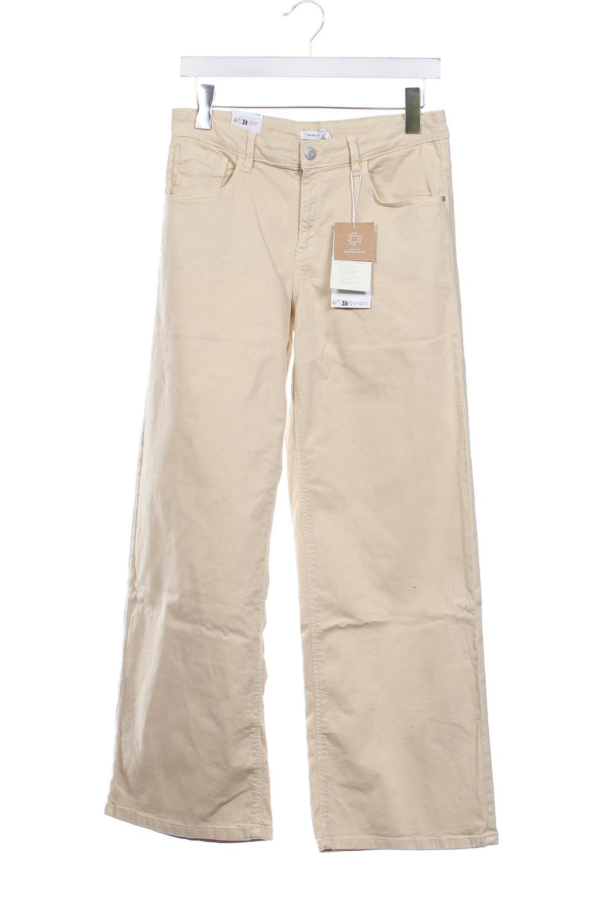 Kinderjeans Name It, Größe 15-18y/ 170-176 cm, Farbe Beige, Preis € 12,99