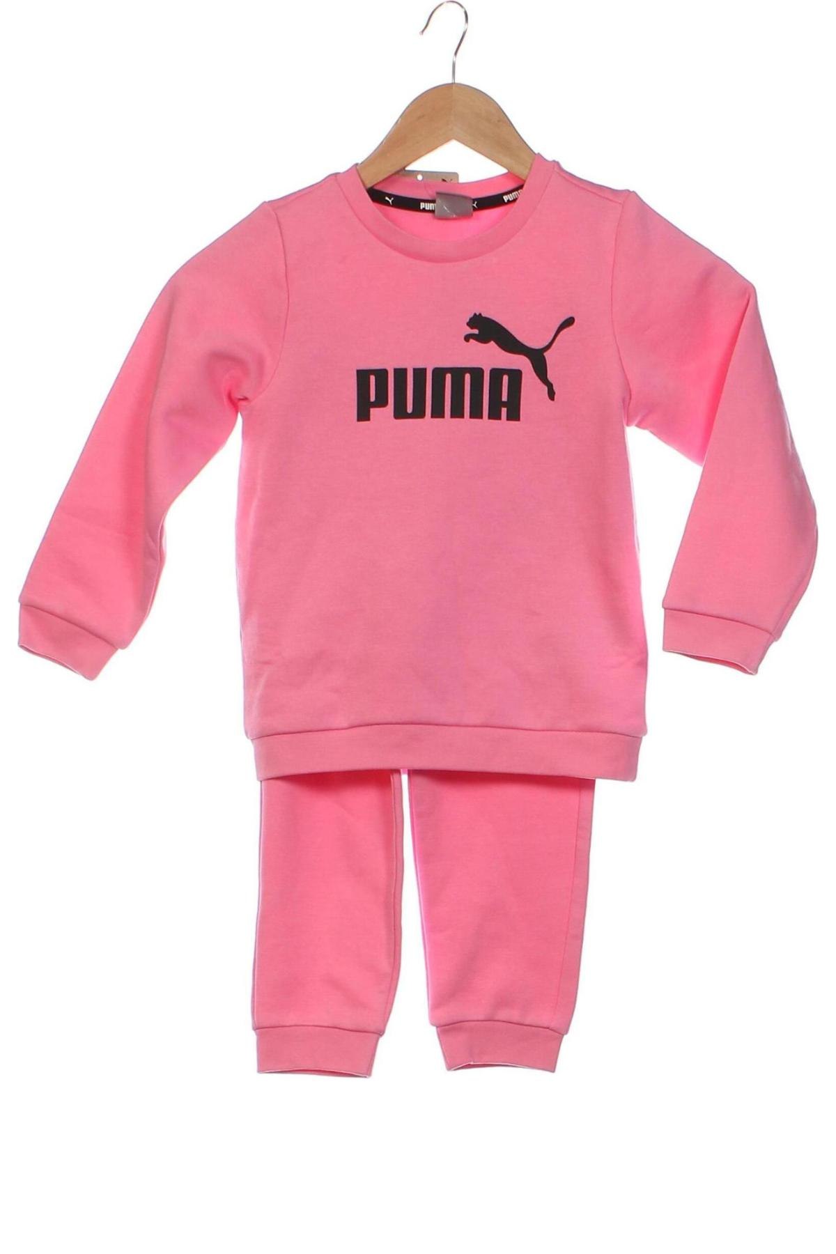 Детски спортен екип PUMA, Размер 3-4y/ 104-110 см, Цвят Розов, Цена 88,29 лв.